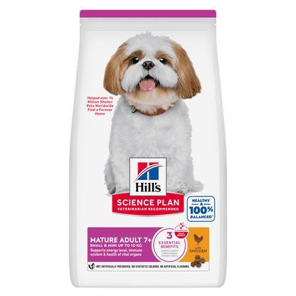 Hill's Science Plan Mature Adult Small & Mini Breed Dry Dog Food with Chicken