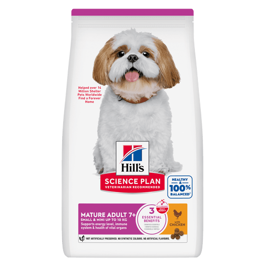 Hill's Science Plan Mature Adult Small & Mini Breed Dry Dog Food with Chicken