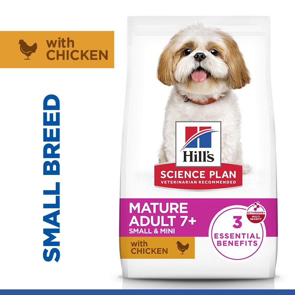 Hill's Science Plan Mature Adult Small & Mini Breed Dry Dog Food with Chicken