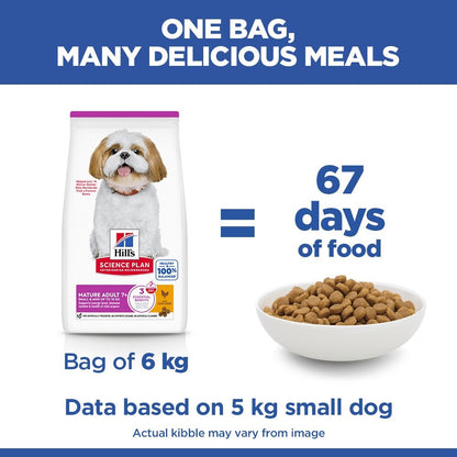 Hill's Science Plan Mature Adult Small & Mini Breed Dry Dog Food with Chicken