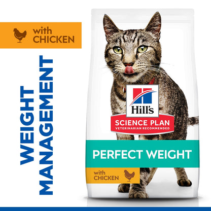Hill's Science Plan Perfect Weight Adult 1+ Years Adult Dry Cat Food - Chicken