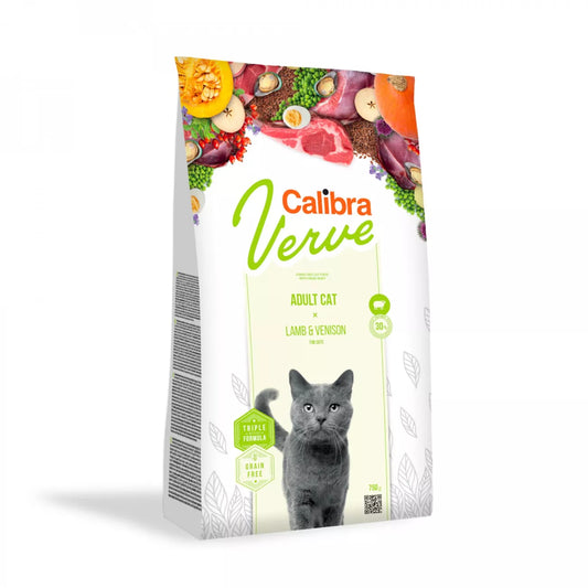 Calibra Cat Verve Grain Free Adult Lamb & Venison 8+