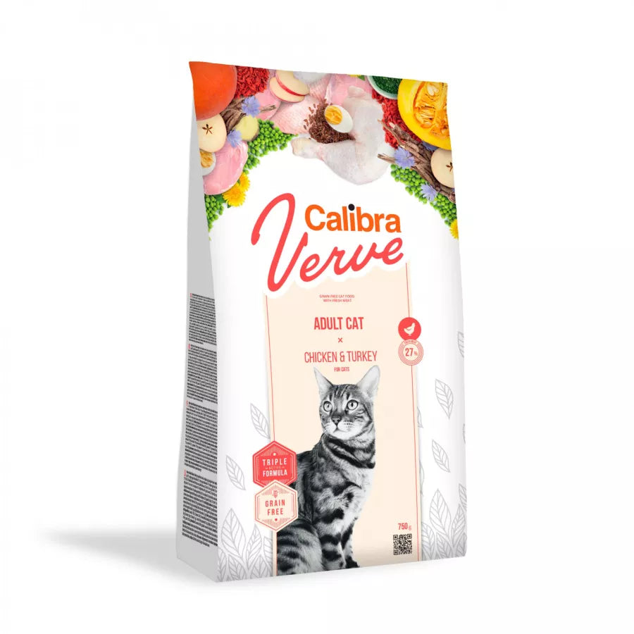 Calibra Cat Verve Grain Free Adult Chicken & Turkey