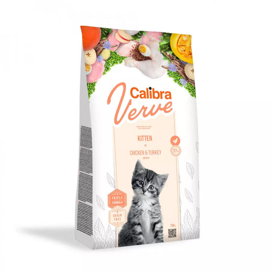 Calibra Cat Verve Grain Free Kitten Chicken & Turkey