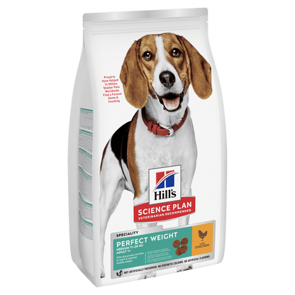 Hill's Science Plan Perfect Weight Medium Adult 1+ Dry Dog Food - Chicken