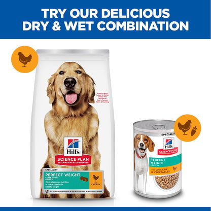 Hill's Science Plan Perfect Weight Large Adult 1+ Dry Dog Food - Chicken