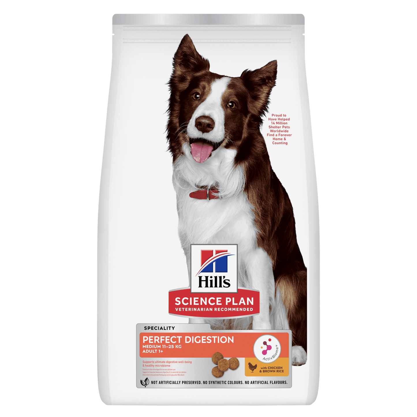 Hill's Science Plan Perfect Digestion Medium Adult 1+ Dry Dog Food - Chicken & Brown Rice