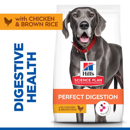 Hill's Science Plan Perfect Digestion Large Breed Adult 1+ Dry Dog Food - Chicken & Brown Rice
