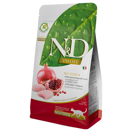 Farmina N&D Prime Neutered Cat Food - Chicken & Pomegranate