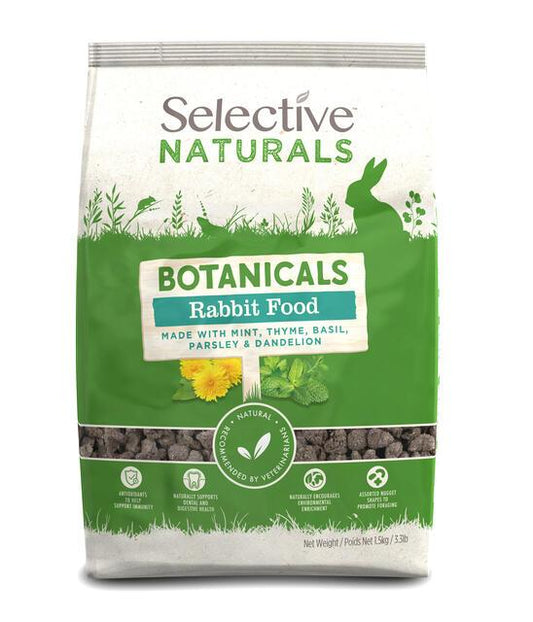 Front View of Supreme Science Selective Botanicals Rabbit Pellets & Nuggets - 1.5kg