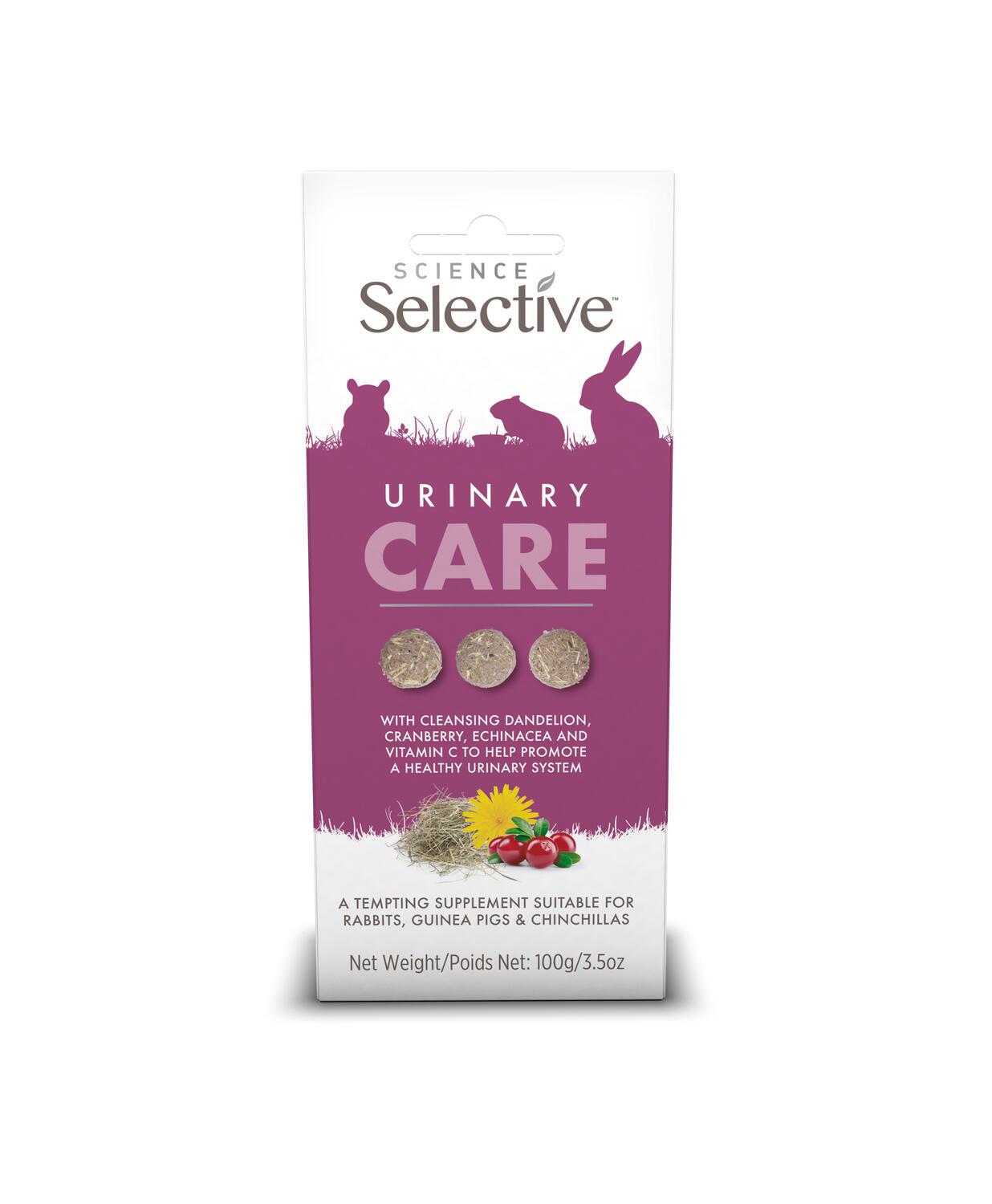 Front View of Supreme Science Selective Urinary Care Small Animal Supplement - 100g