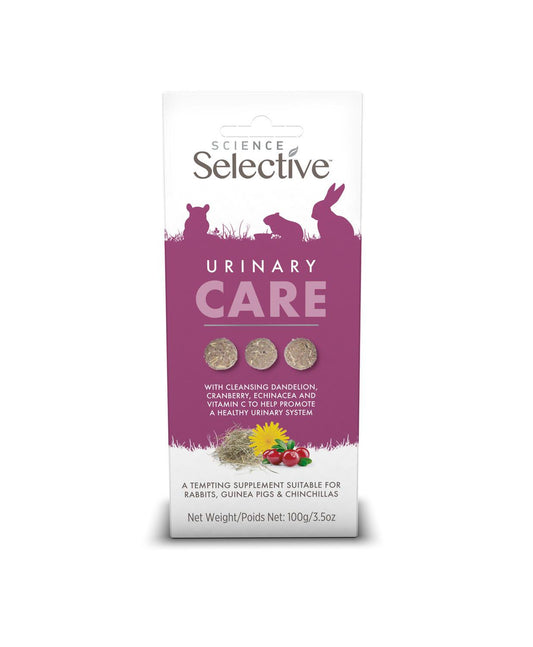 Front View of Supreme Science Selective Urinary Care Small Animal Supplement - 100g