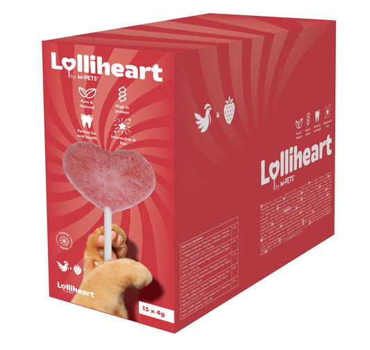 Front of Lolliheart of pack cat treat