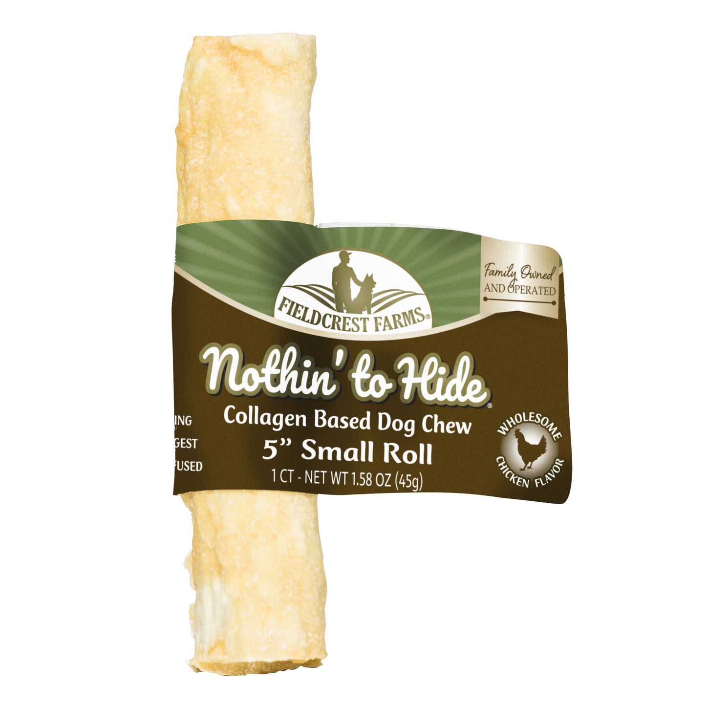 Nothin' to Hide 5" Small Chicken Rolls Dog Chews - 2 Pack