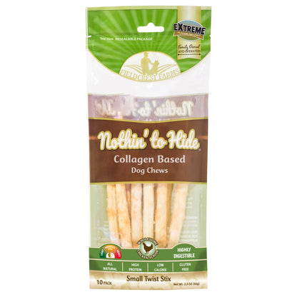 Nothin' to Hide Chicken Twist Stix Dog Chews - 10 Pack