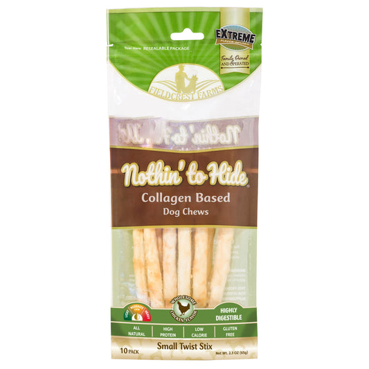 Nothin' to Hide Chicken Twist Stix Dog Chews - 10 Pack