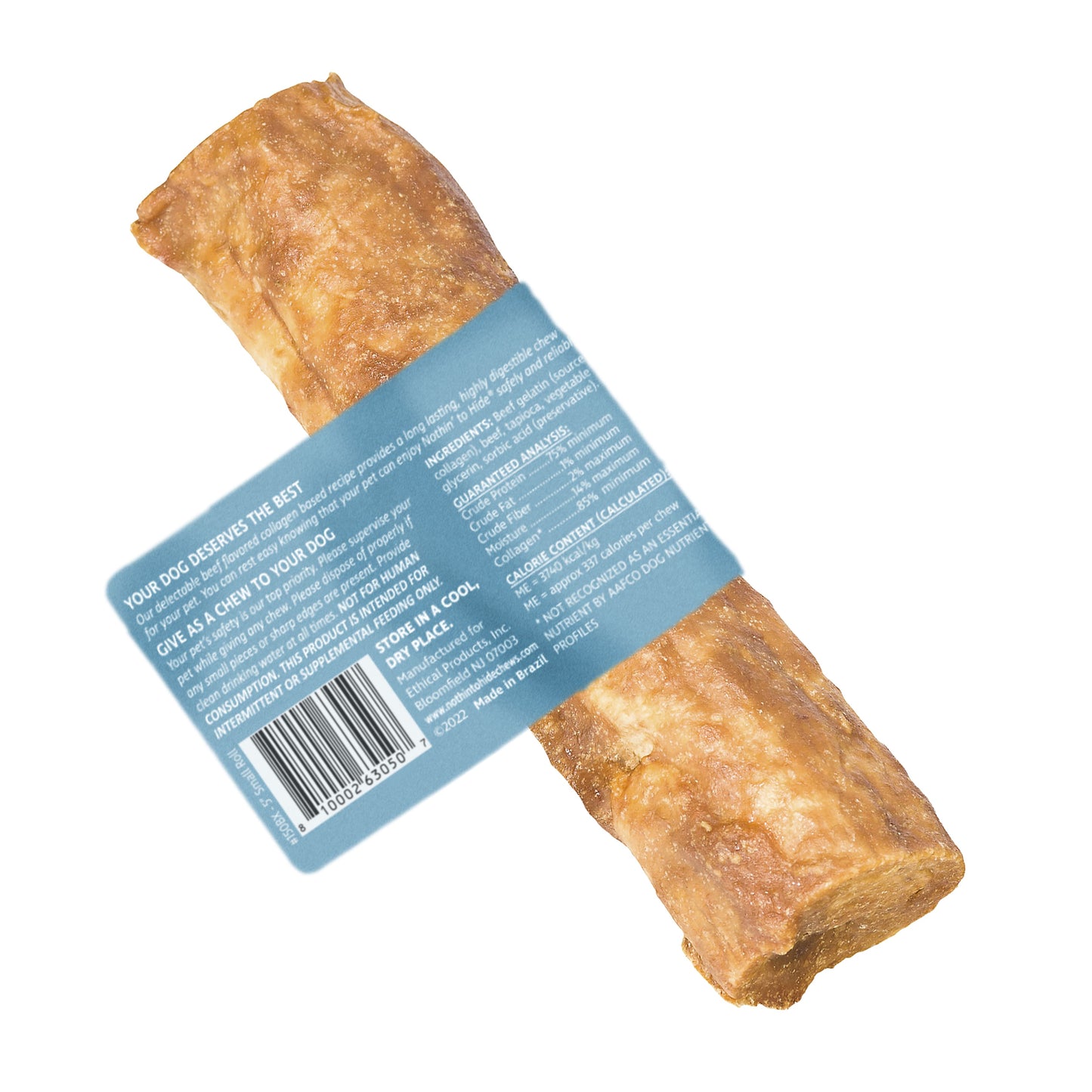 Nothin' to Hide 5" Small Beef Rolls Dog Chews - 2 Pack