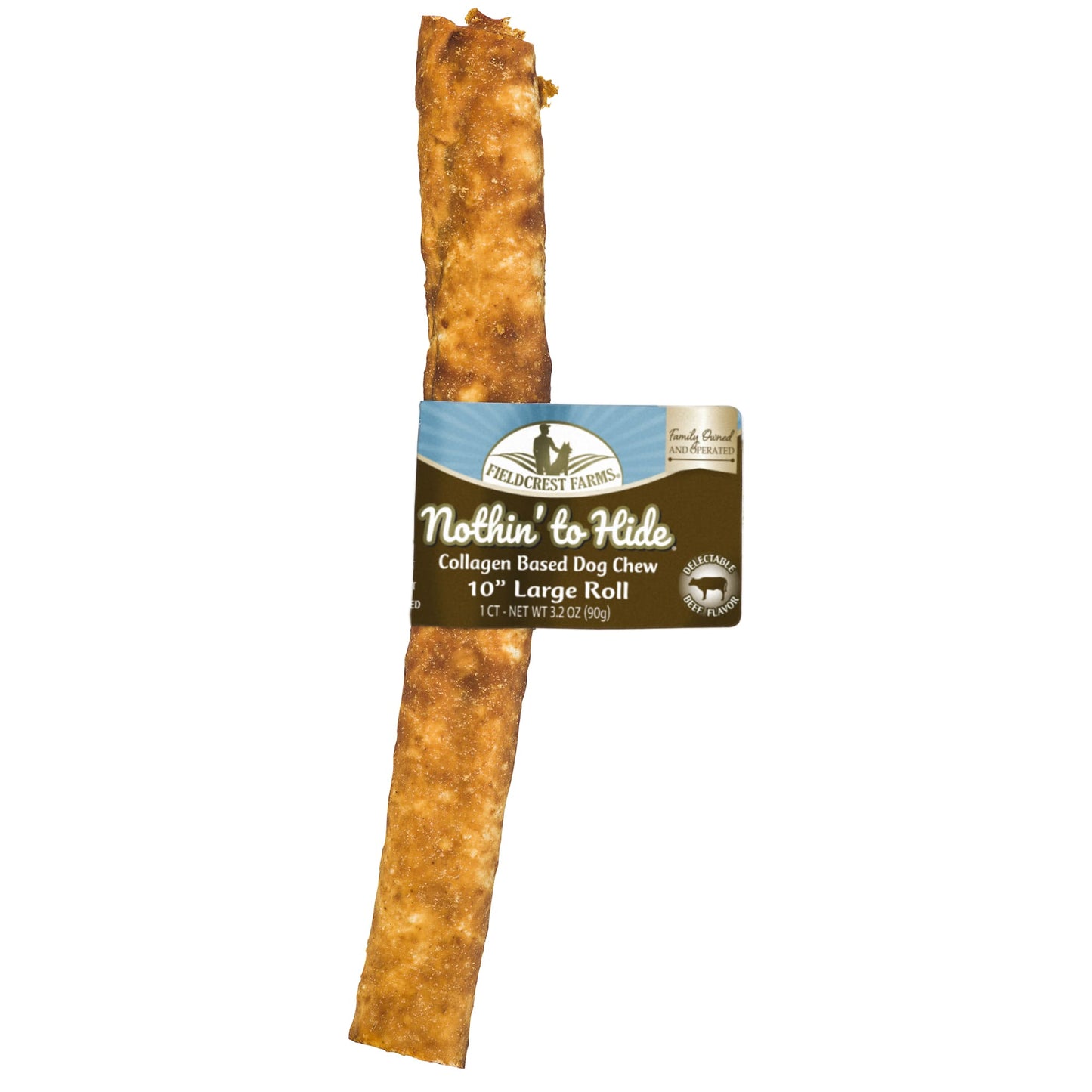 Nothin' to Hide 10" Large Beef Rolls Dog Chews - 2 Pack