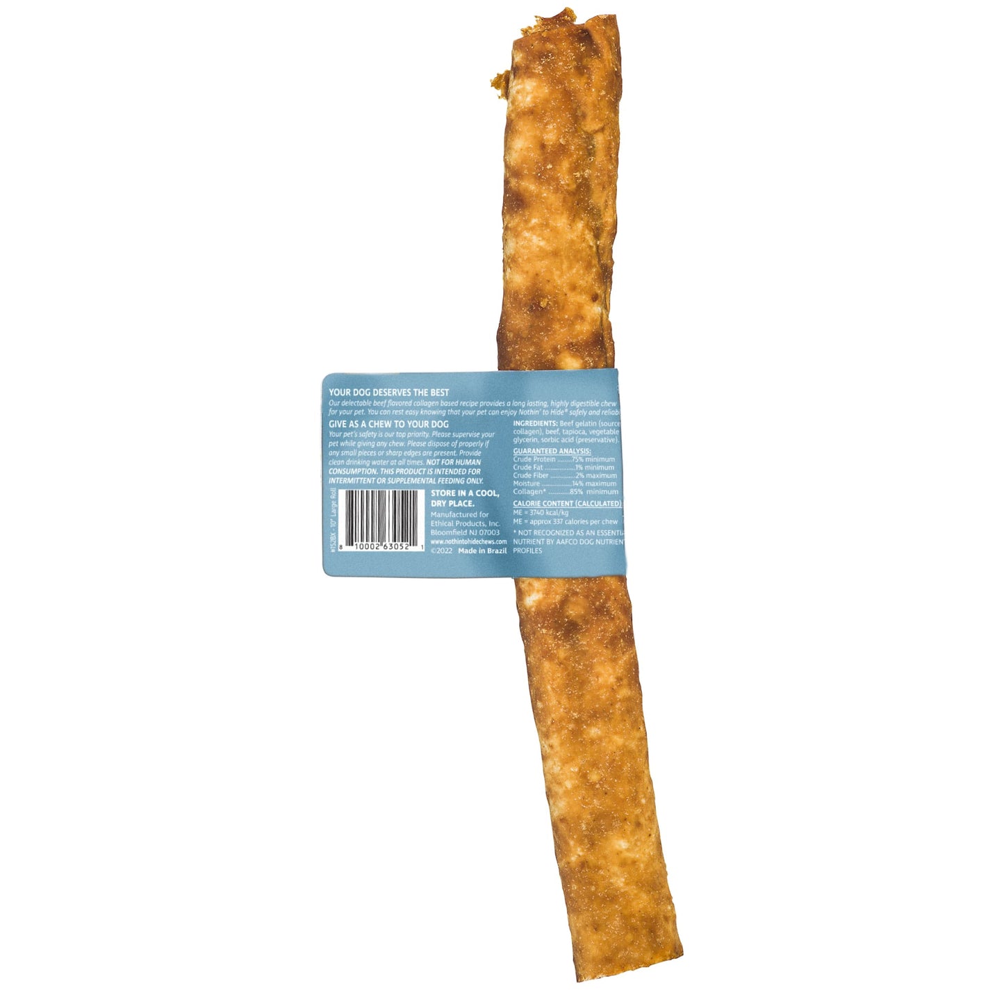 Nothin' to Hide 10" Large Beef Rolls Dog Chews - 2 Pack