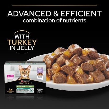 Pro Plan Sterilised Turkey in Jelly Adult Wet Cat Food