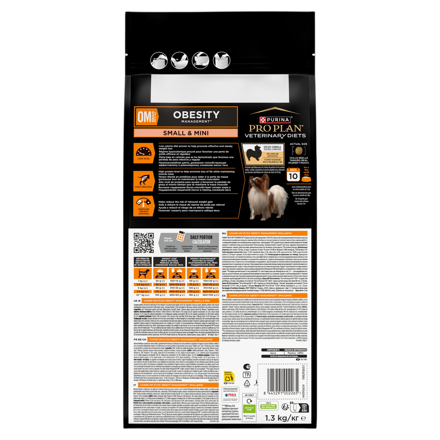 Purina Pro Plan Veterinary Diets OM Canine St/Ox Obesity Management Small & Mini Adult Dry Dog Food