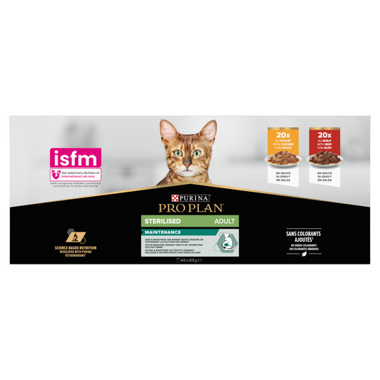 Pro Plan Sterilised Beef & Chicken in Gravy Adult Wet Cat Food