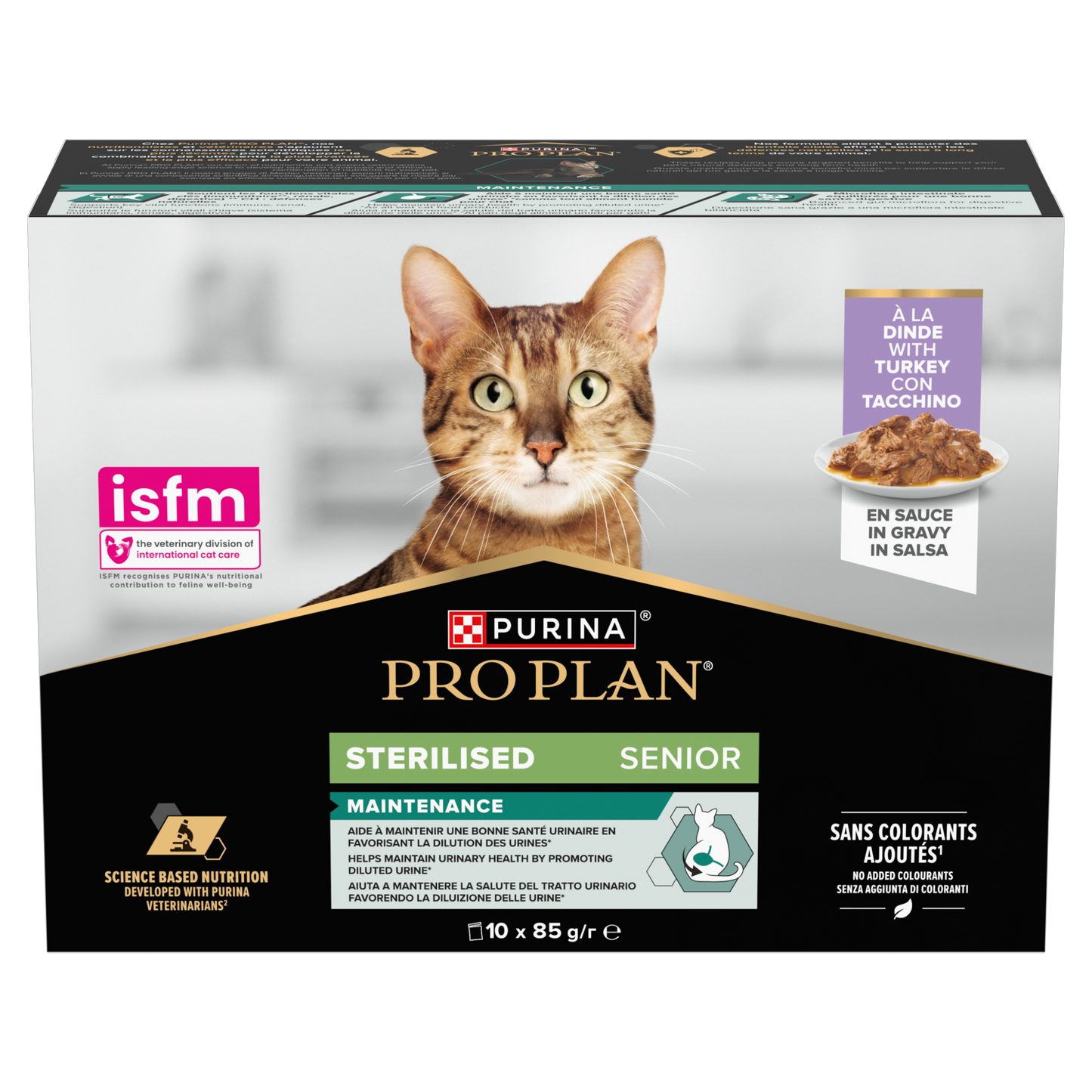 Purina Pro Plan Senior 7+ Sterilised Maintenance with Turkey in Gravy Wet Cat Food Pouches