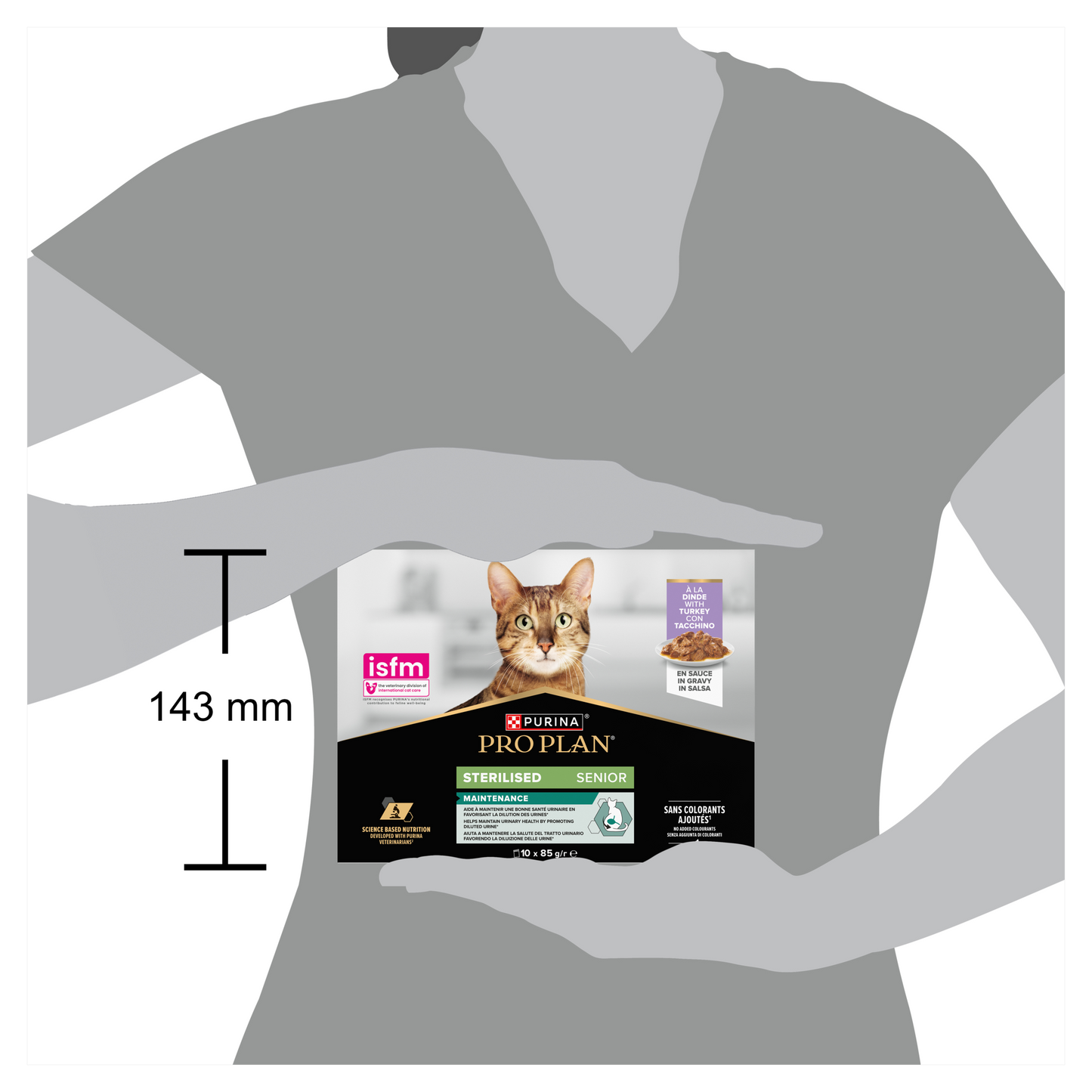 Purina Pro Plan Senior 7+ Sterilised Maintenance with Turkey in Gravy Wet Cat Food Pouches