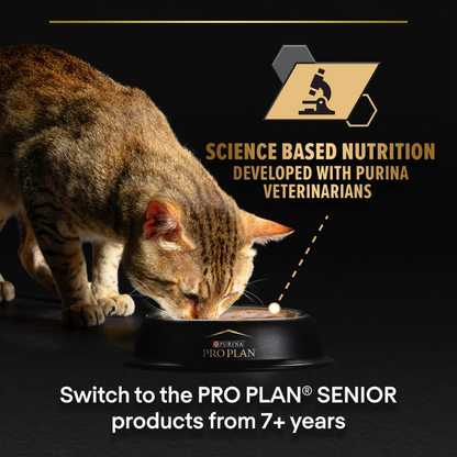 Purina Pro Plan Senior 7+ Sterilised Maintenance with Turkey in Gravy Wet Cat Food Pouches