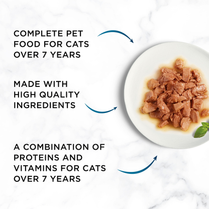 Gourmet Perle Senior Mini Fillets in Gravy Pouch Wet Cat Food