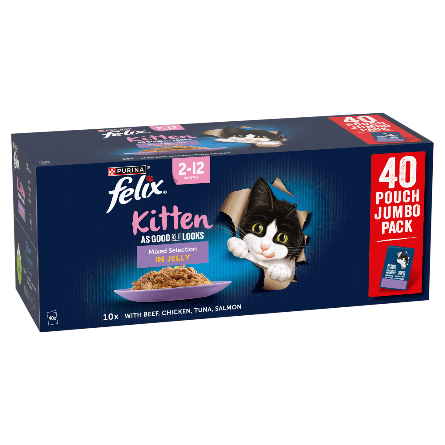 Felix As Good As it Looks Kitten Mixed Selection in Jelly Wet Cat Food
