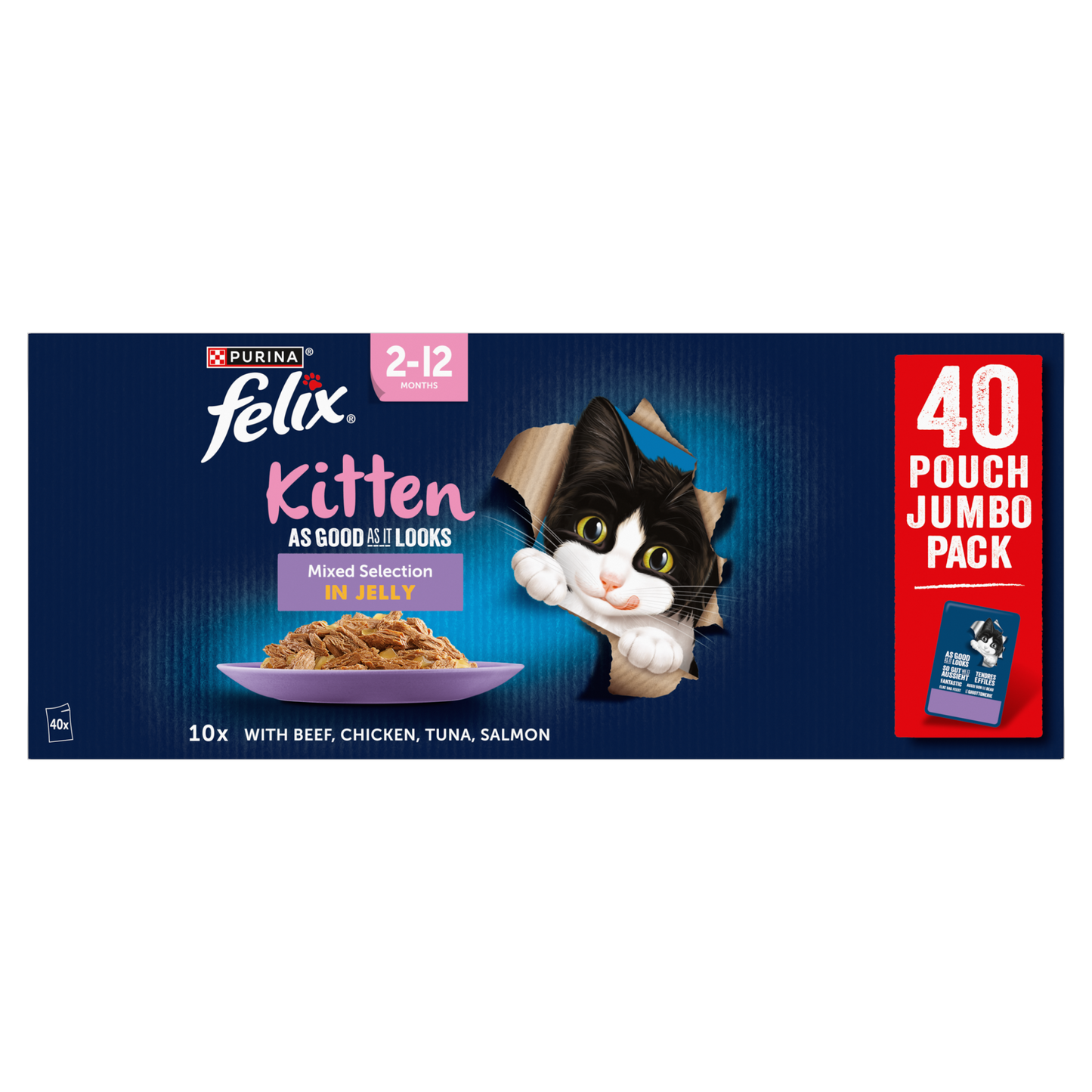Felix As Good As it Looks Kitten Mixed Selection in Jelly Wet Cat Food