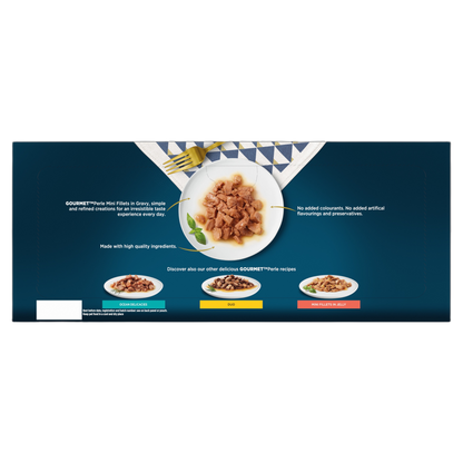 Gourmet Perle Delighter's Collection Mini Fillets in Gravy Pouch Adult Wet Cat Food