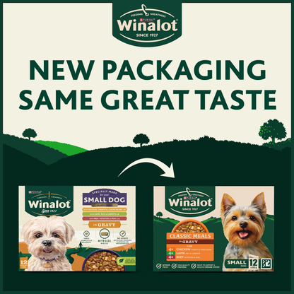 Winalot Meaty Chunks Small Dog Mixed in Gravy with Chicken, Lamb & Beef Wet Dog Food