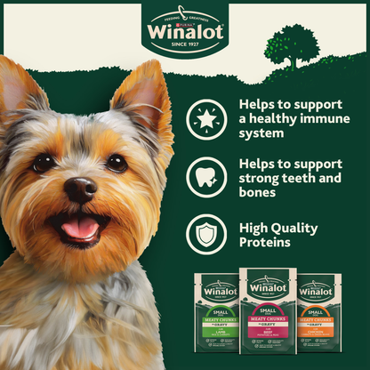 Winalot Meaty Chunks Small Dog Mixed in Jelly with Chicken, Lamb & Beef Wet Dog Food