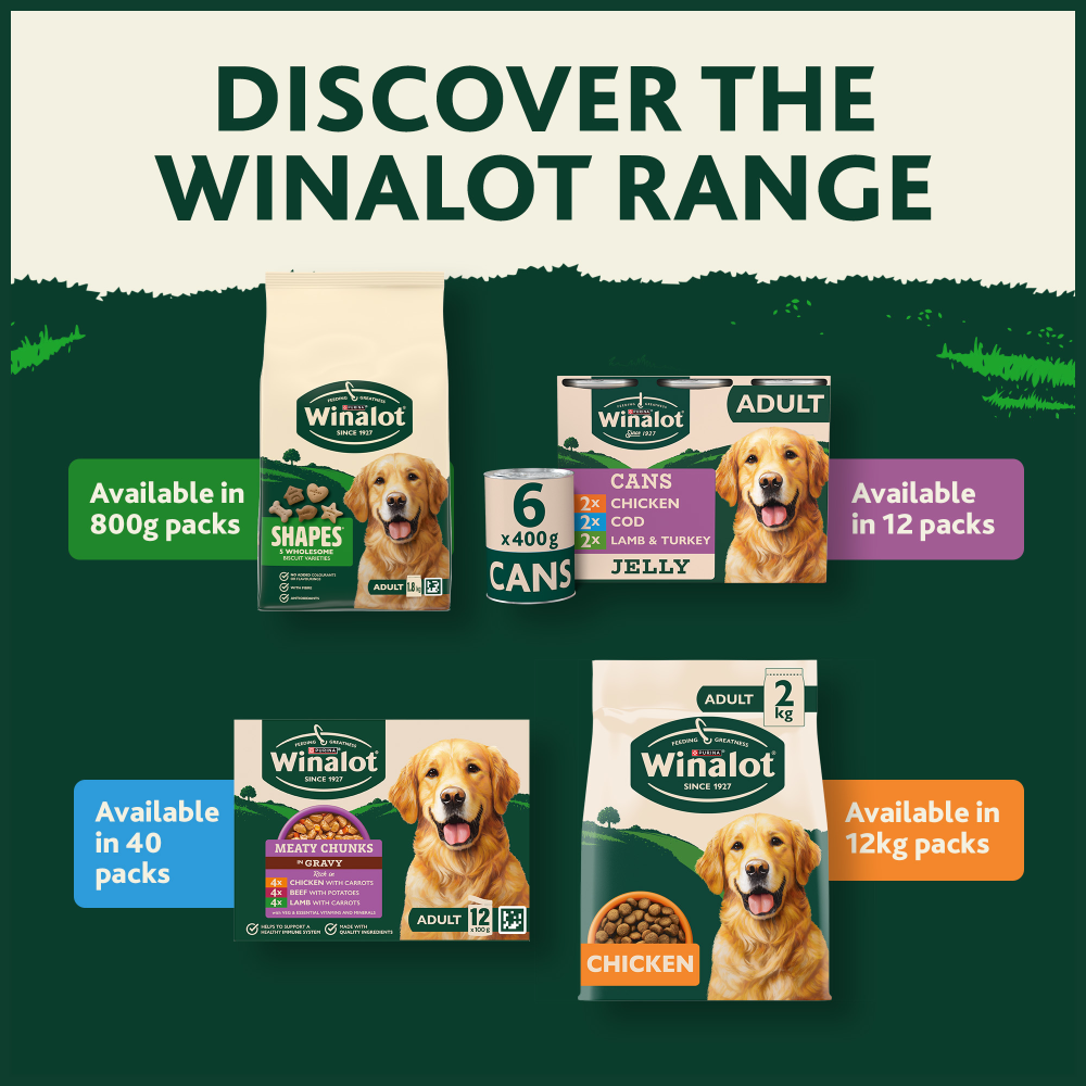 Winalot Meaty Chunks Small Dog Mixed in Jelly with Chicken, Lamb & Beef Wet Dog Food