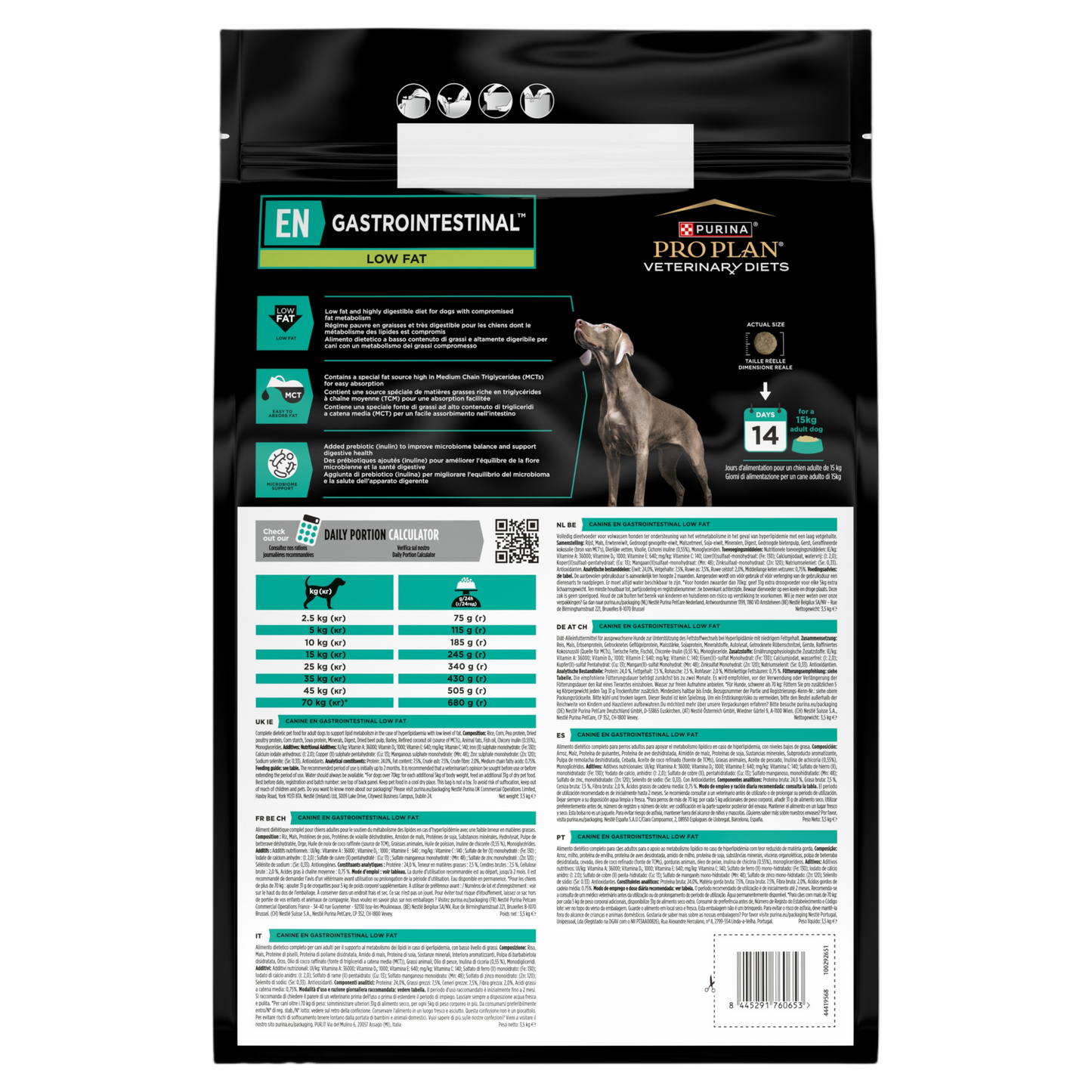 Purina Pro Plan Veterinary Diets EN Canine Gastrointestinal Low Fat Adult Dry Dog Food