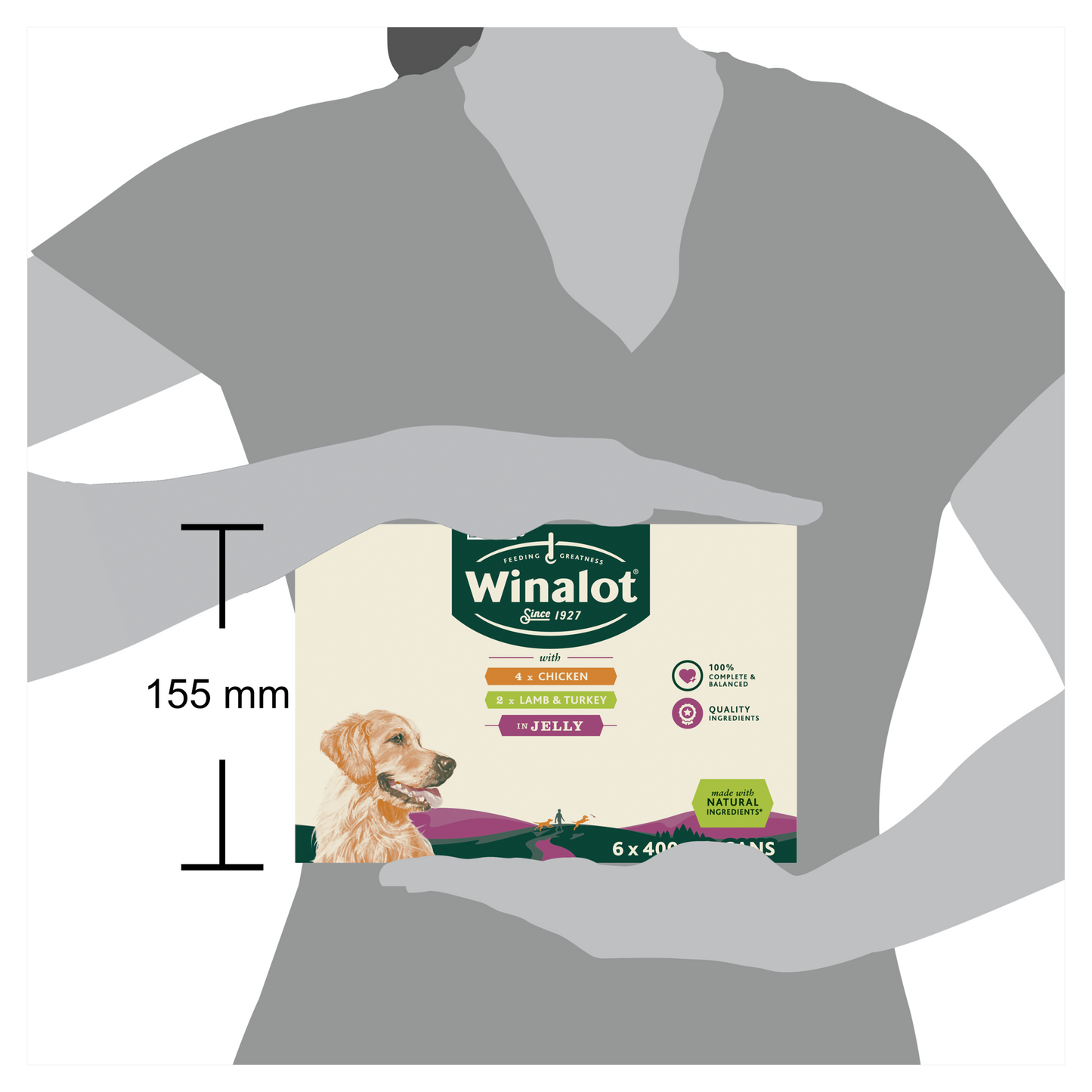 Winalot Classics Mixed Meat in Jelly Can Adult Wet Dog Food