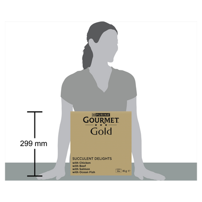 Purina Gourmet Gold Succulent Delights with Chicken, Salmon, Beef & Ocean Fish Adult Wet Cat Food