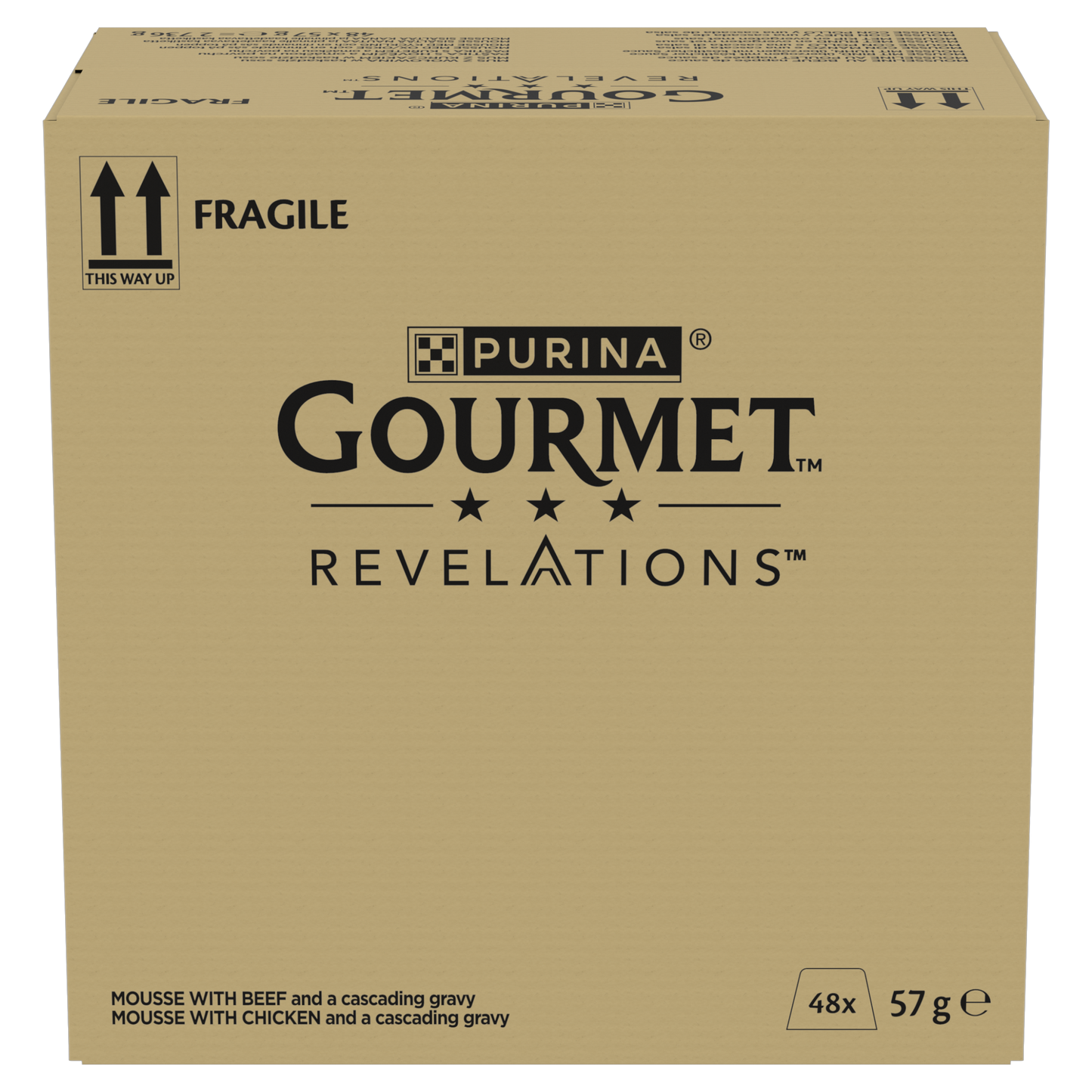 Purina Gourmet Revelations Mousse with Chicken and with Beef with Cascading Gravy Adult Wet Cat Food
