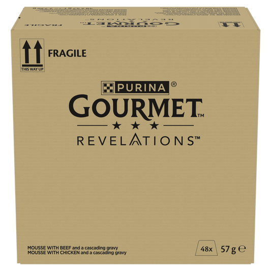 Purina Gourmet Revelations Mousse with Chicken and with Beef with Cascading Gravy Adult Wet Cat Food