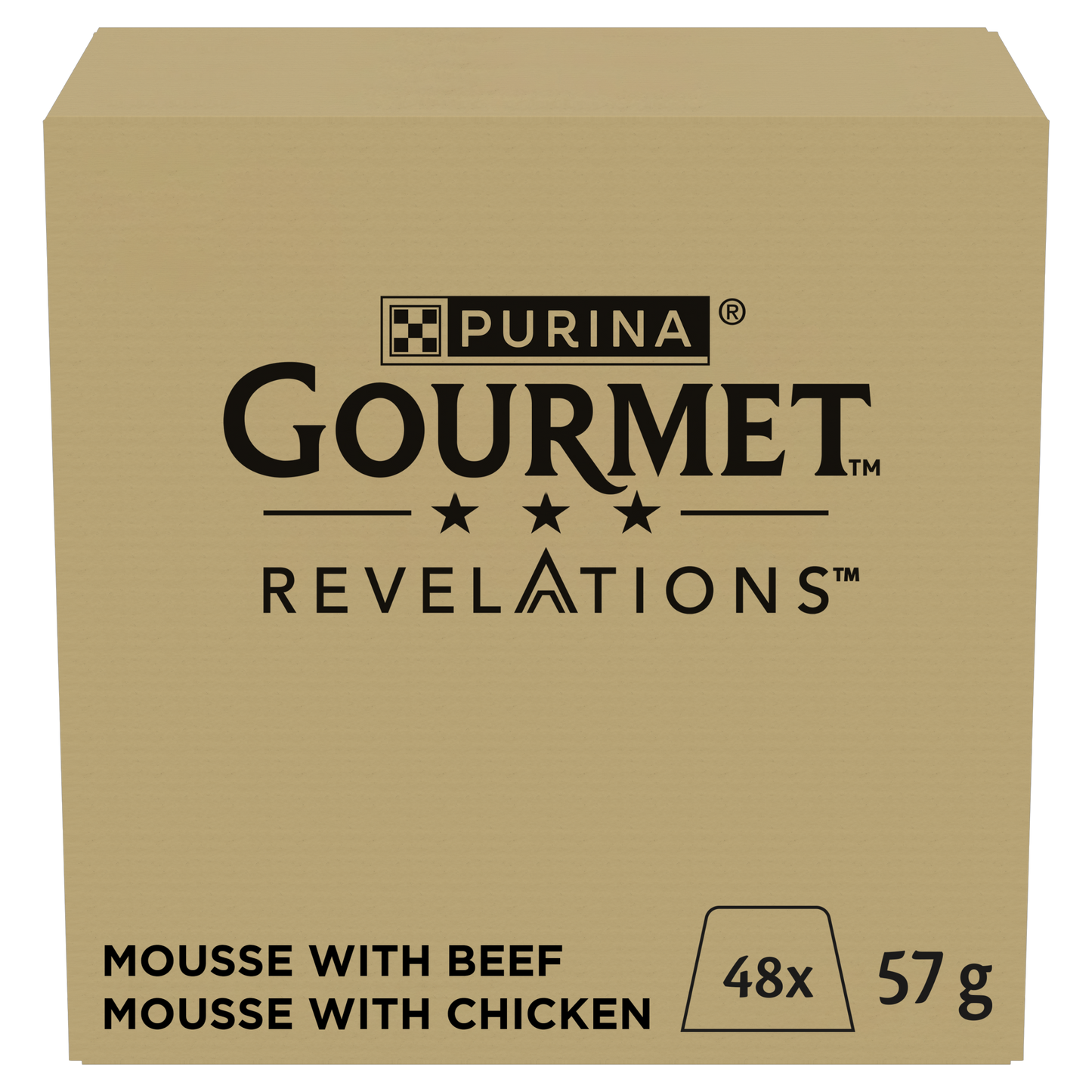 Purina Gourmet Revelations Mousse with Chicken and with Beef with Cascading Gravy Adult Wet Cat Food