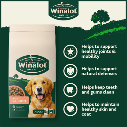 Winalot Adult Dry Dog Food with Salmon