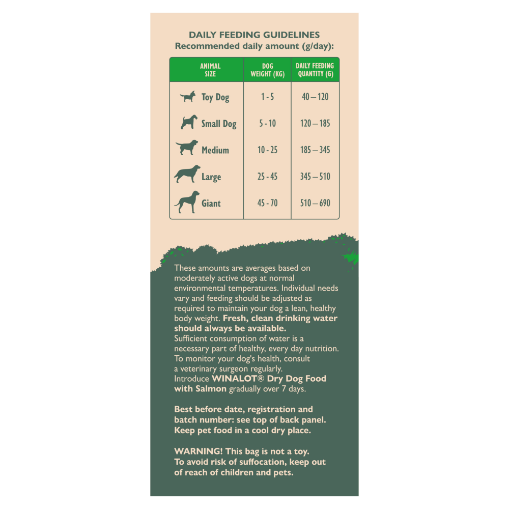 Winalot Adult Dry Dog Food with Salmon