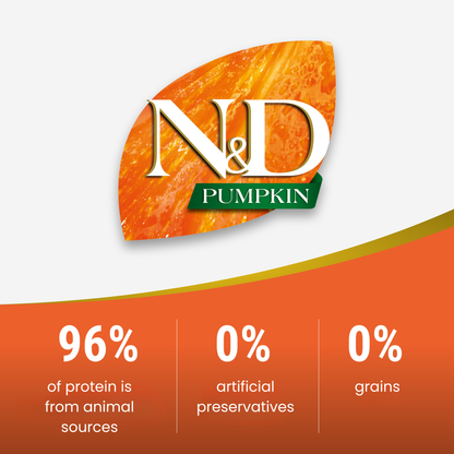 N&D Pumpkin Adult Wet Cat Food - Lamb, Pumpkin & Blueberry