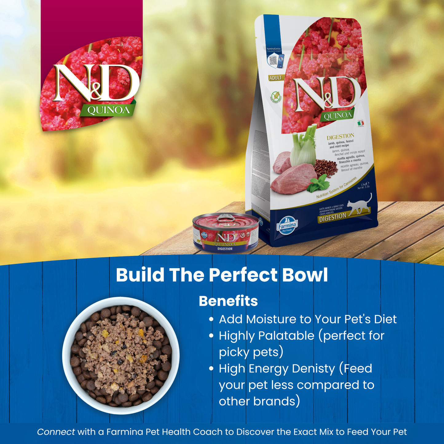 N&D Quinoa Digestion Adult Wet Cat Food
