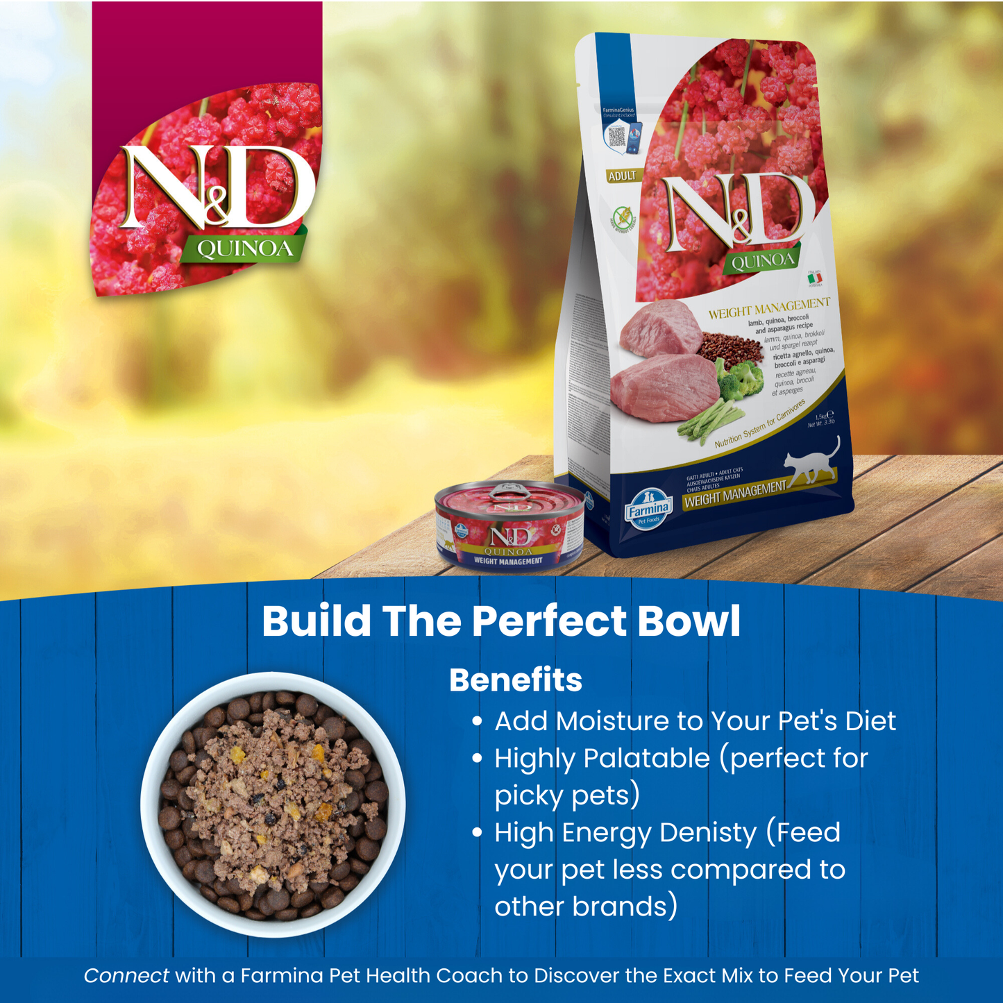 N&D Quinoa Weight Management Adult Wet Cat Food