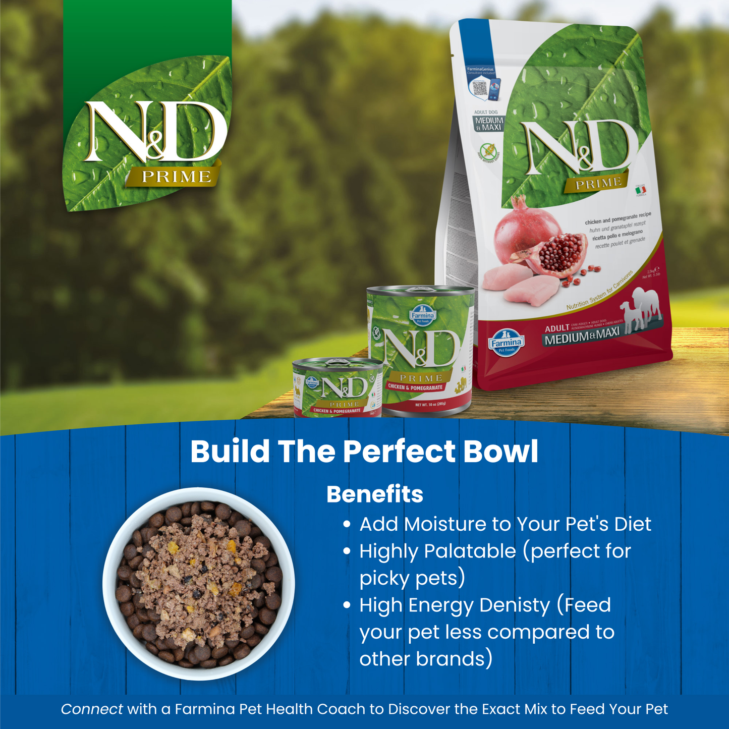 N&D Prime Puppy Mini Wet Dog Food - Chicken & Pomegranate