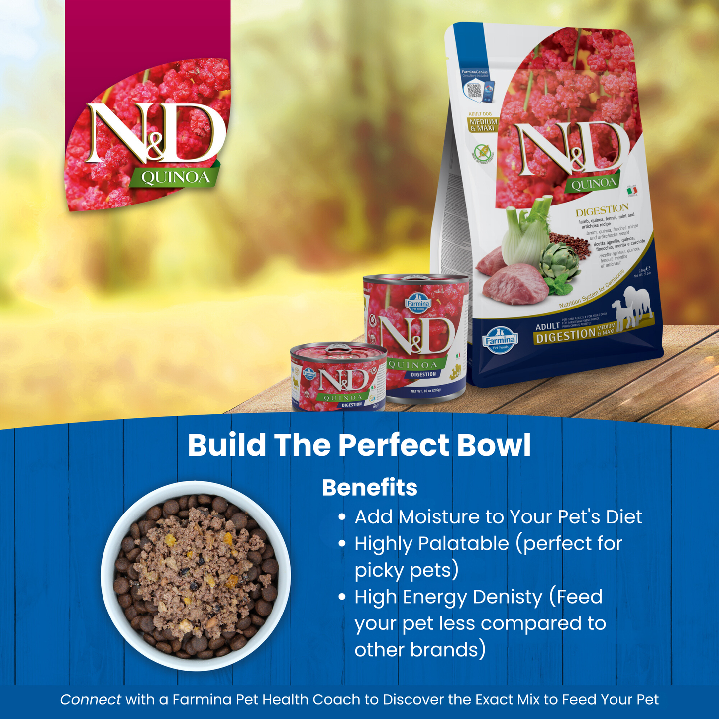 N&D Quinoa Digestion Adult Mini Wet Dog Food