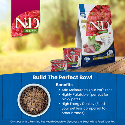 N&D Quinoa Digestion Adult Mini Wet Dog Food
